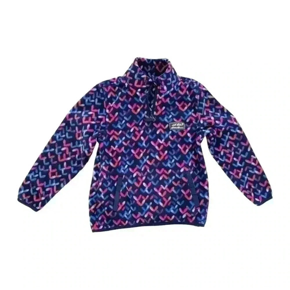 Eddie Bauer Girls Fleece 1/4 Zip Pullover XS 5/6 - Picture 1 of 4
